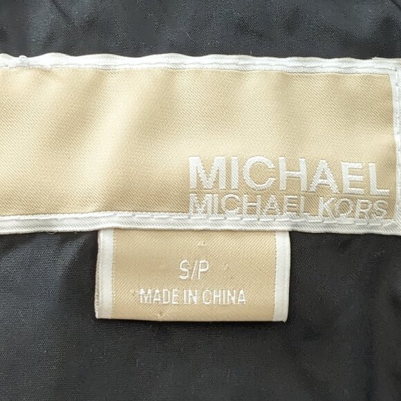 MICHAEL KORS Women's Puffer Down Jacket Zip Up Coat Parka Size S Black - Picture 12 of 16